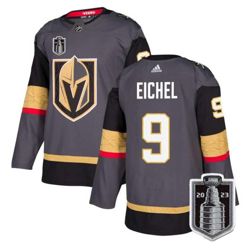 Vegas Golden Knights 9 Jack Eichel Grey 2023 Stanley Cup Final Stitched Jersey