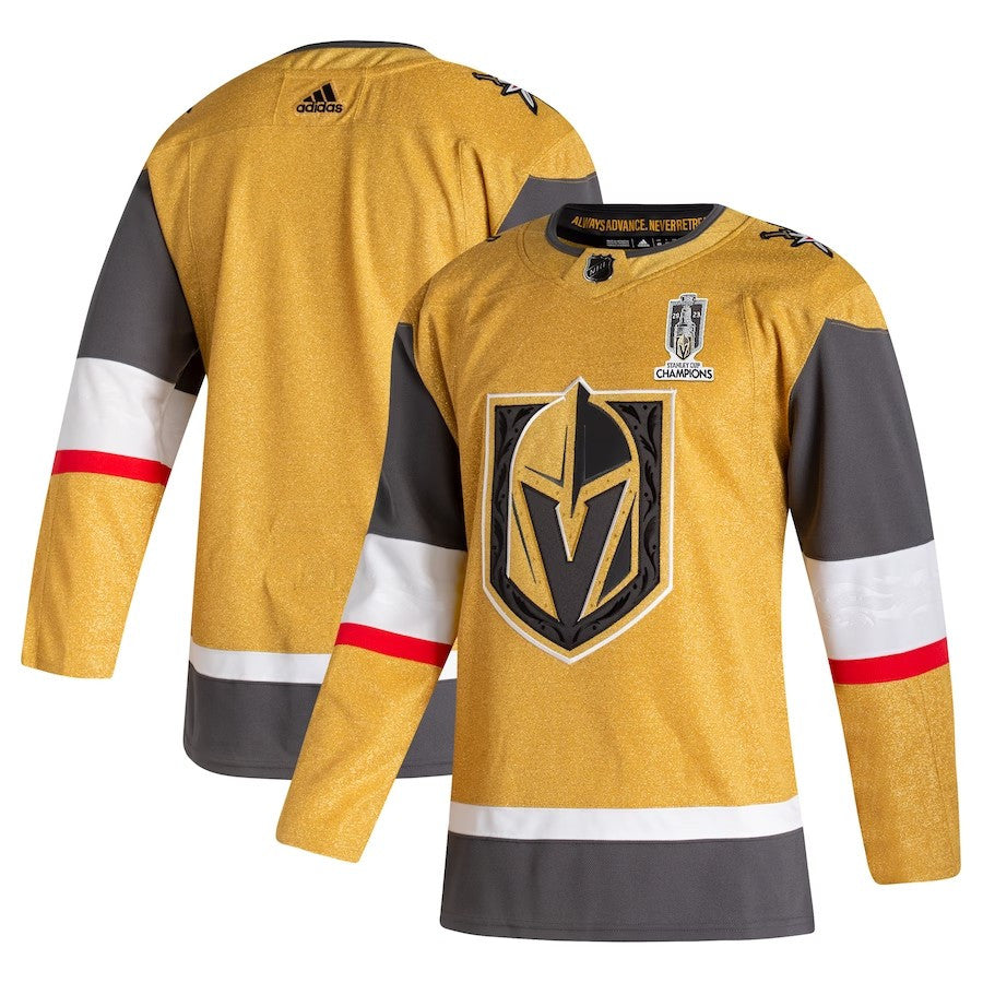 Vegas Golden Knights Adidas 2023 Stanley Cup Champions Authentic Home Jersey Gold