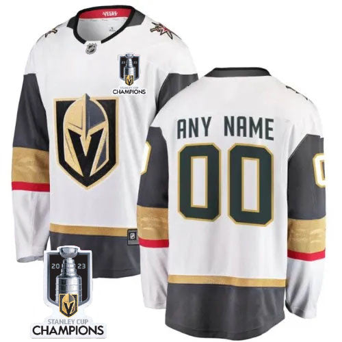 Vegas Golden Knights Custom 2023 Stanley Champions Jersey White