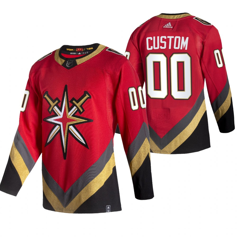 Vegas Golden Knights Custom Red 2020-21 Alternate Player NHL Jersey