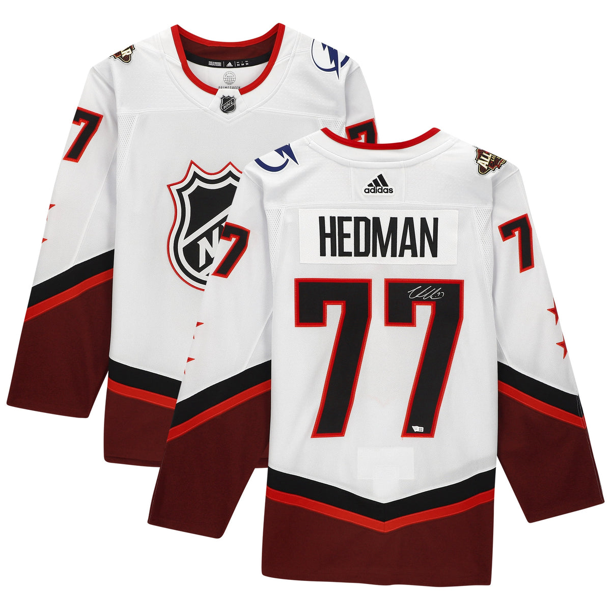 Victor Hedman Tampa Bay Lightning Autographed 2022 Nhl All star Game Jersey White