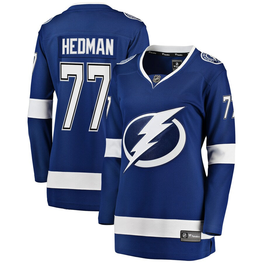 Victor Hedman Tampa Bay Lightning Fanatics Branded Womens Breakaway Player Jersey Blue
