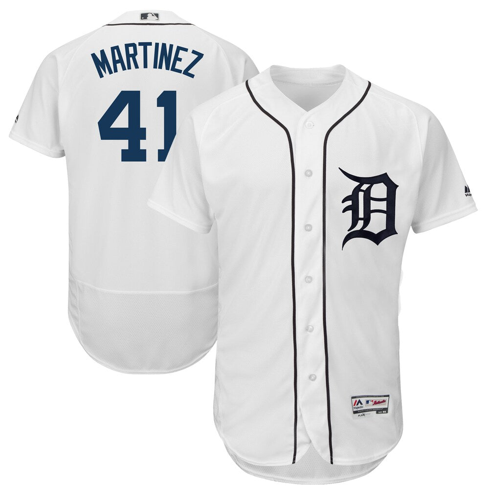 Victor Martinez Detroit Tigers Majestic 2018 Home Flex Base Collection Player Jersey White