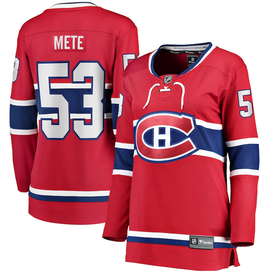 Victor Mete Montreal Canadiens Fanatics Branded Womens Home Breakaway Player Jersey Red