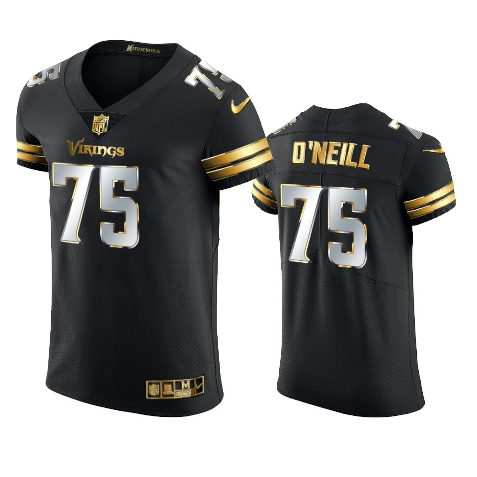 Vikings Brian Oneill Golden Edition Black Vapor Elite Jersey