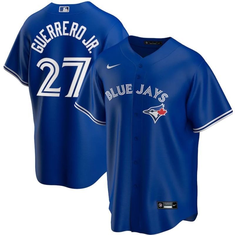 Vladimir Guerrero Jr 27 Toronto Blue Jays 2020 Mlb Blue Jersey