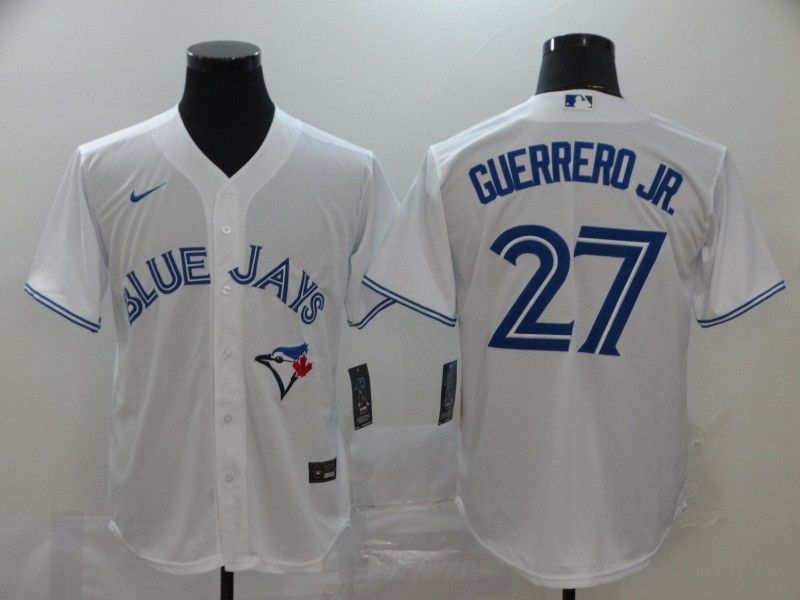 Vladimir Guerrero Jr 27 Toronto Blue Jays 2020 Mlb White Jersey