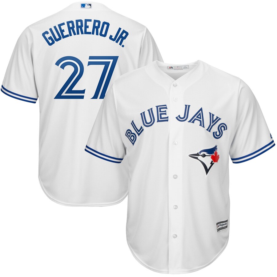 Vladimir Guerrero Jr Toronto Blue Jays Majestic Big And Tall Cool Base Player Jersey White