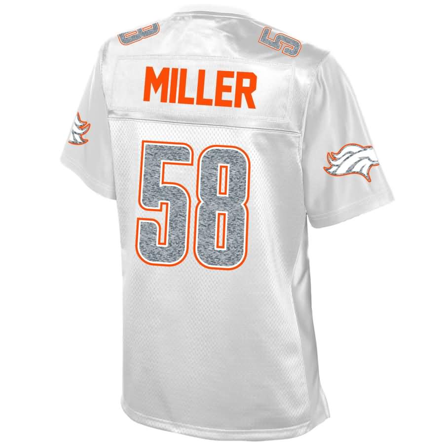 Von Miller Denver Broncos Nfl Pro Line Womens White Out Fashion Jersey White