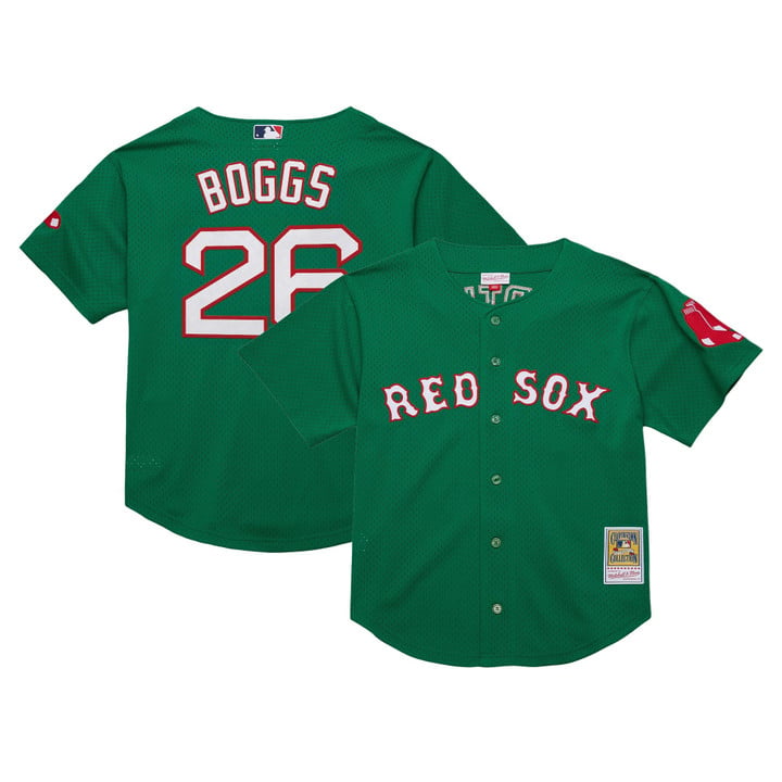 Wade Boggs Jersey #26 Boston Red Sox Throwback Cooperstown Stitched Green