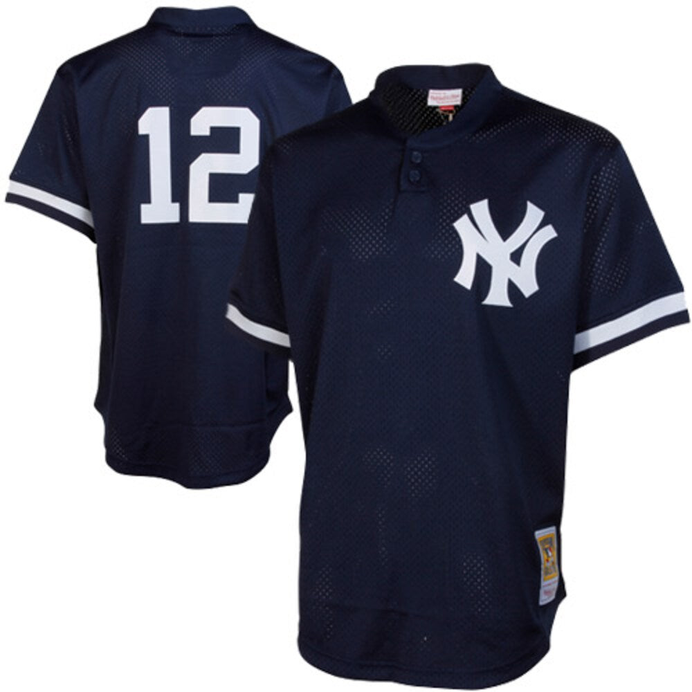 Wade Boggs New York Yankees Mitchell Ness Cooperstown Mesh Batting Practice Jersey Navy