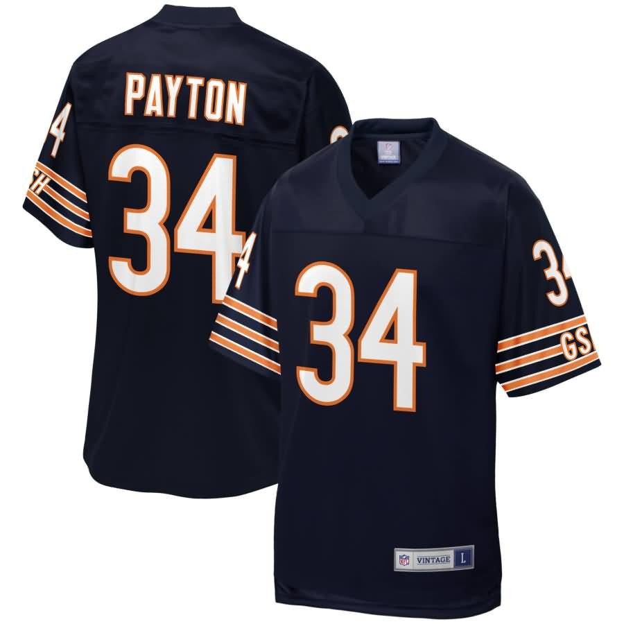 Walter Payton Chicago Bears Nfl Pro Line Retired Player Jersey Navy