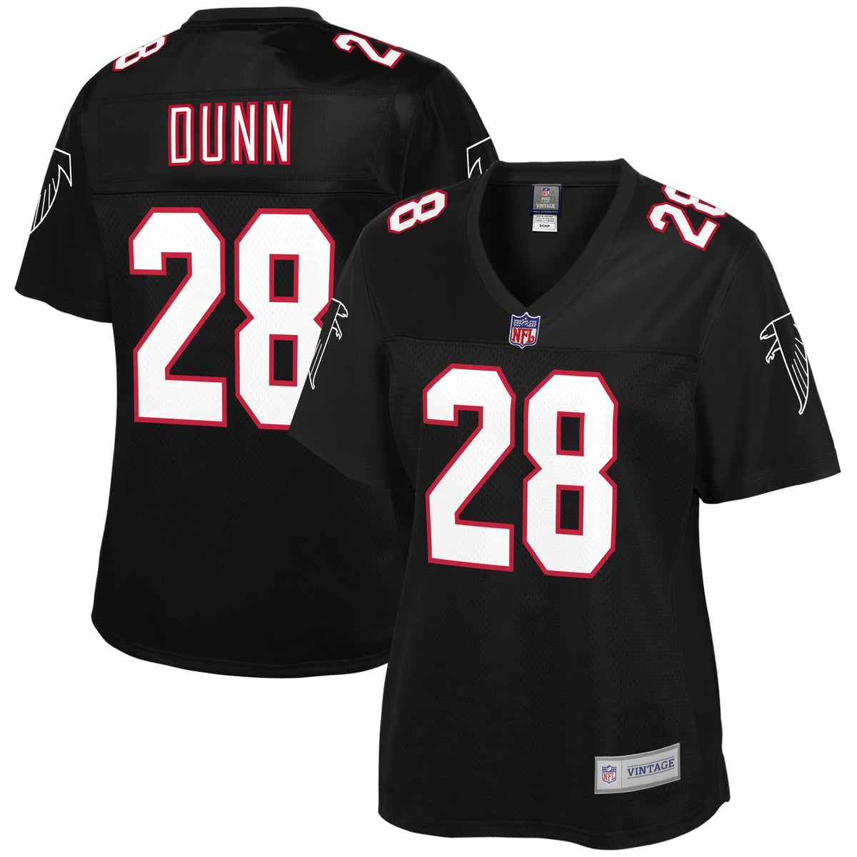 Warrick Dunn Atlanta Falcons Nfl Pro Line Womens Retired Player Jersey Black
