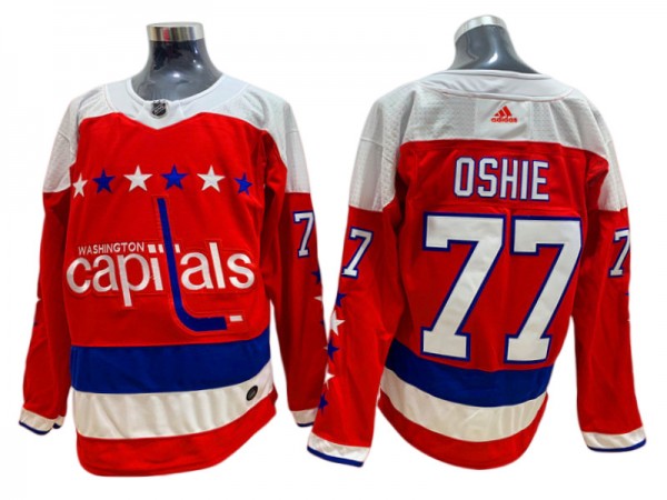 Washington Capitals #77 T.J. Oshie Red Home Jersey