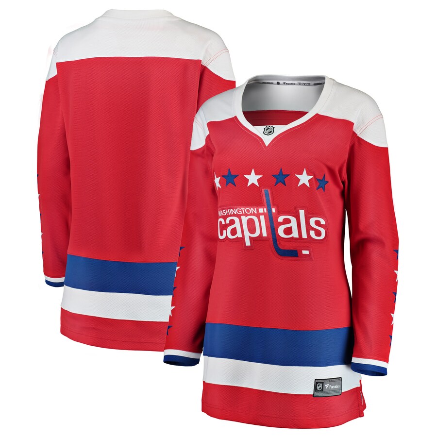 Washington Capitals Fanatics Branded Womens Alternate Breakaway Blank Jersey Red