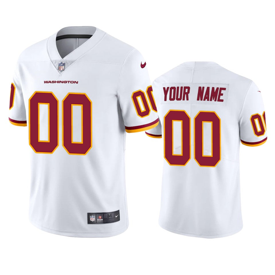 Washington Football Team Custom Vapor Limited White Jersey Mens