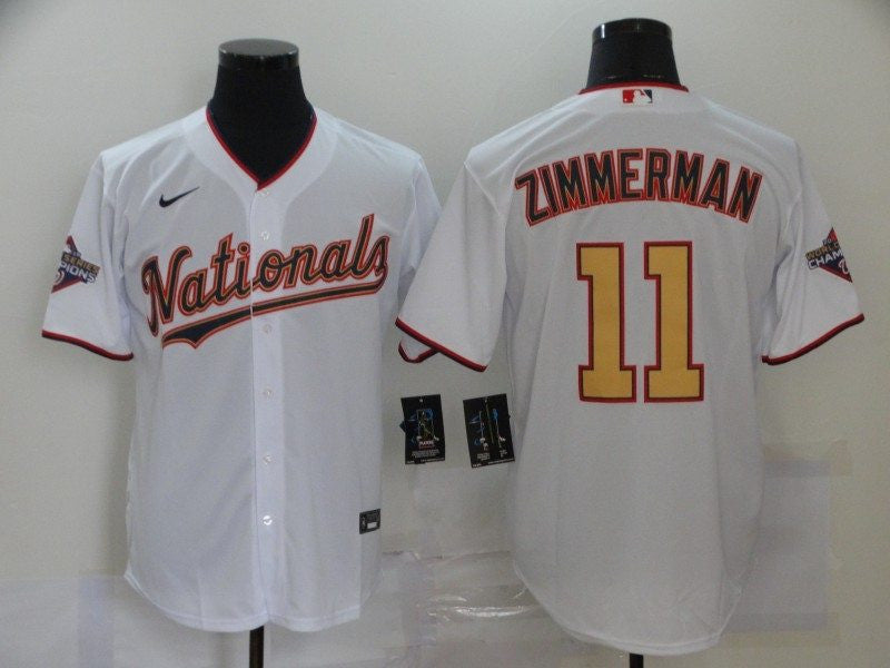 Washington Nationals Ryan Zimmerman 11 2020 Mlb White Jersey