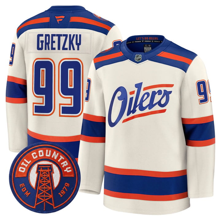 Wayne Gretzky Jersey #99 Edmonton Oilers 2025 -2026 Premium All Stitched