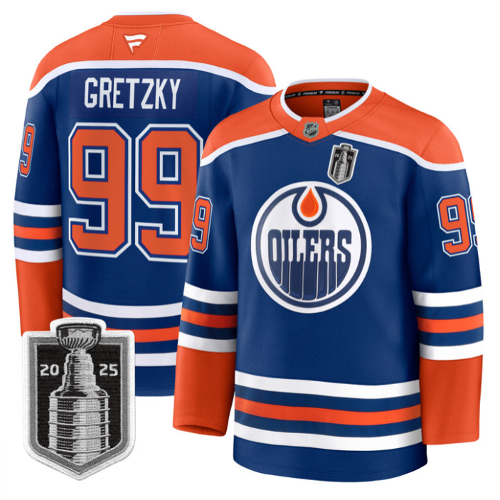 Wayne Gretzky Jersey #99 Edmonton Oilers 2025 Stanley Cup Final Stitched Home