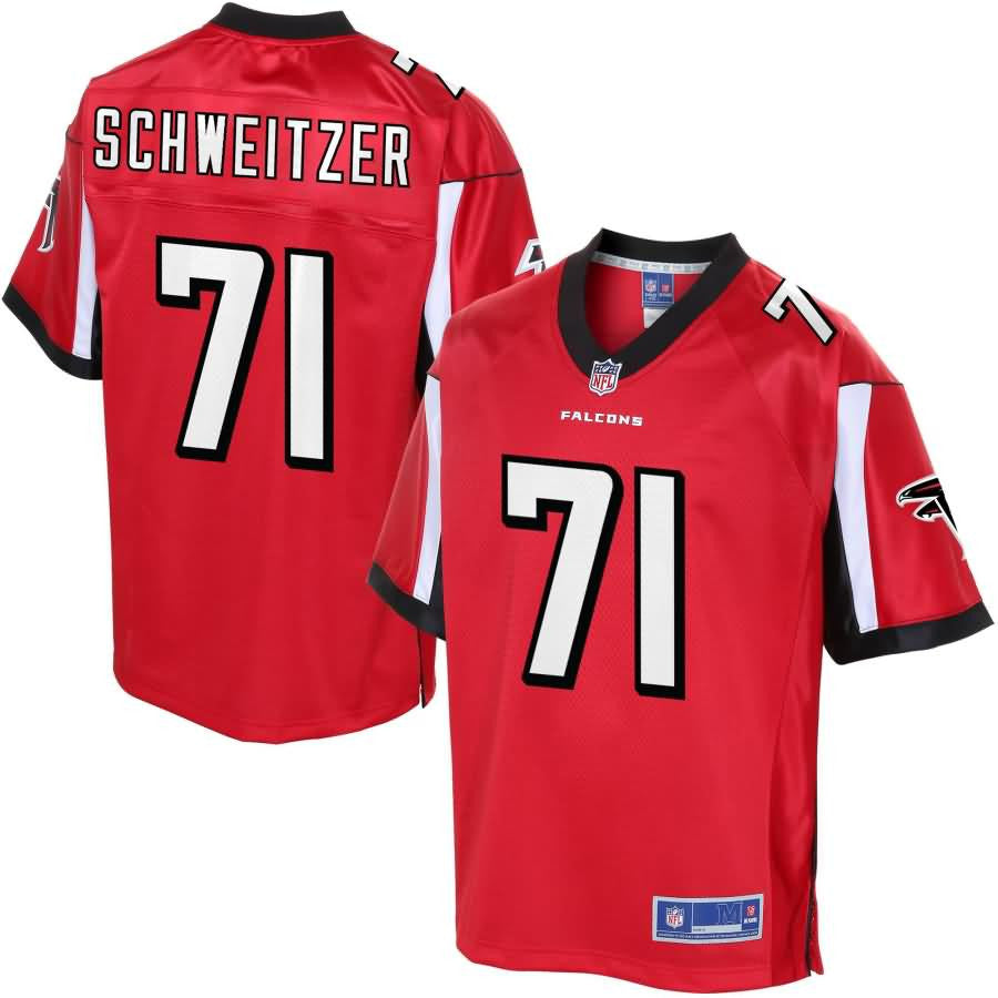 Wes Schweitzer Atlanta Falcons Nfl Pro Line Player Jersey Red