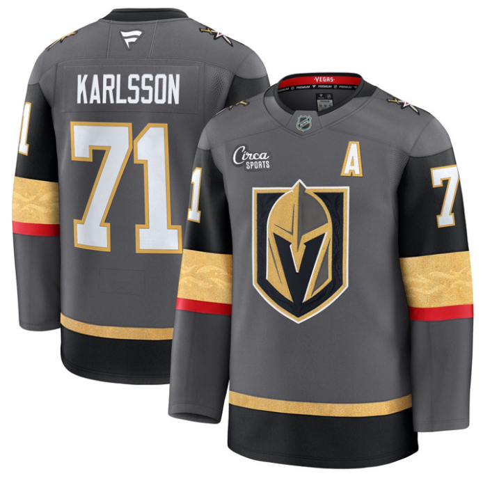 William Karlsson Jersey #71 Vegas Golden Knights Premium Stitched Gray