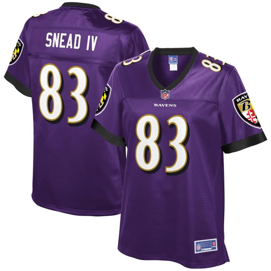 Willie Snead Baltimore Ravens Nfl Pro Line Womens Player Jersey Purple