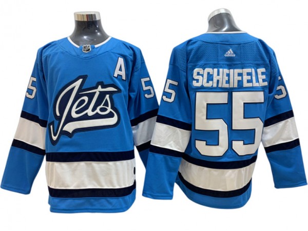 Winnipeg Jets #55 Mark Scheifele Blue Alternate Jersey