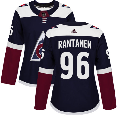 Womens Adidas Avalanche 96 Mikko Rantanen Navy Alternate Authentic Stitched Nhl Jersey