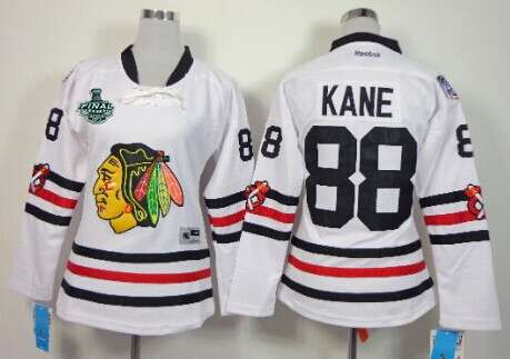 Womens Chicago Blackhawks 88 Patrick Kane 2015 Stanley Cup 2015 Winter Classic White Jersey