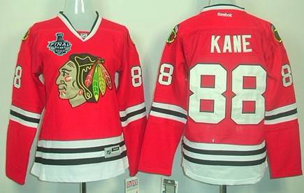 Womens Chicago Blackhawks 88 Patrick Kane 2015 Stanley Cup Red Jersey