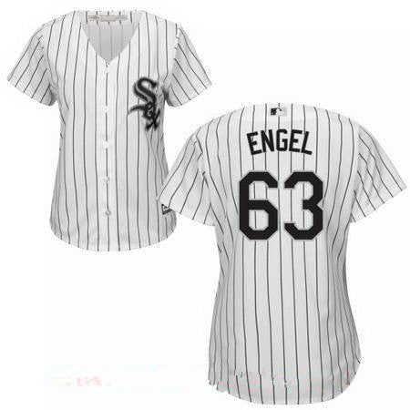 Womens Chicago White Sox 63 Adam Engel White Home Stitched Mlb Majestic Cool Base Jersey