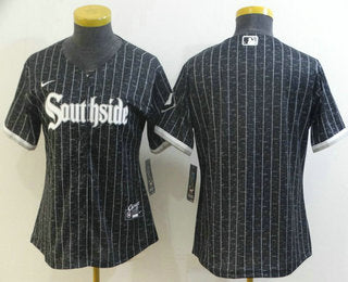 Womens Chicago White Sox Blank Black 2021 City Connect Stitched Mlb Cool Base Nike Jersey