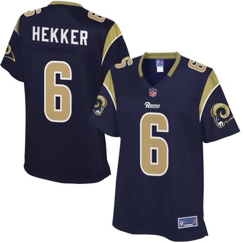 Womens Los Angeles Rams Johnny Hekker Nfl Pro Line Navy Team Color Jersey