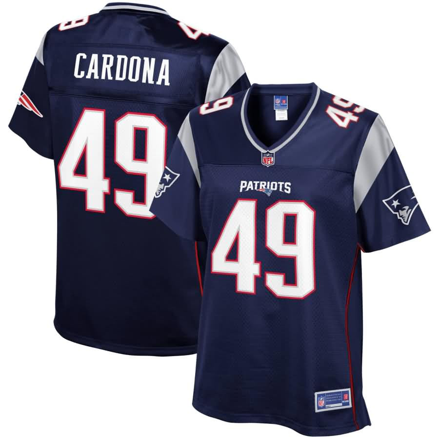 Womens New England Patriots Joe Cardona Nfl Pro Line Navy Team Color Jersey