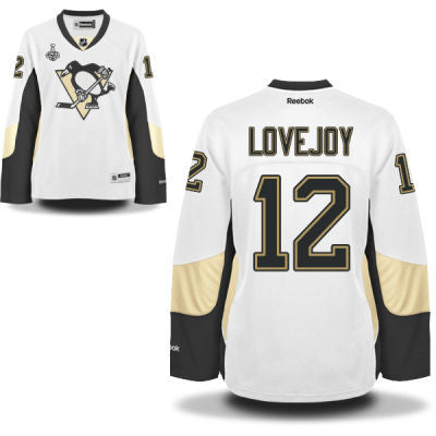 Womens Pittsburgh Penguins 12 Ben Lovejoy White Road 2017 Stanley Cup Nhl Finals Patch Jersey