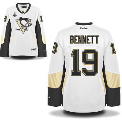 Womens Pittsburgh Penguins 19 Beau Bennett White Road 2017 Stanley Cup Nhl Finals Patch Jersey