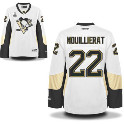 Womens Pittsburgh Penguins 22 Kael Mouillierat White Road 2017 Stanley Cup Nhl Finals Patch Jersey