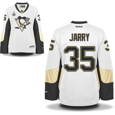 Womens Pittsburgh Penguins 35 Tristan Jarry White Road 2017 Stanley Cup Nhl Finals Patch Jersey