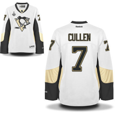 Womens Pittsburgh Penguins 7 Matt Cullen White Road 2017 Stanley Cup Nhl Finals Patch Jersey