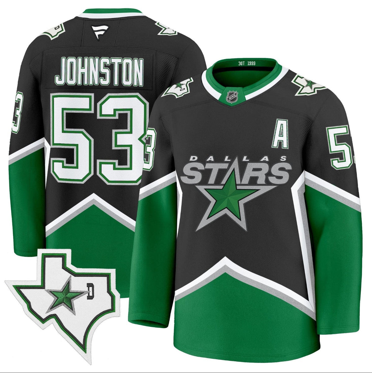 Wyatt Johnston Jersey #53 Dallas Stars &'99 Throwback Premium All Stitched