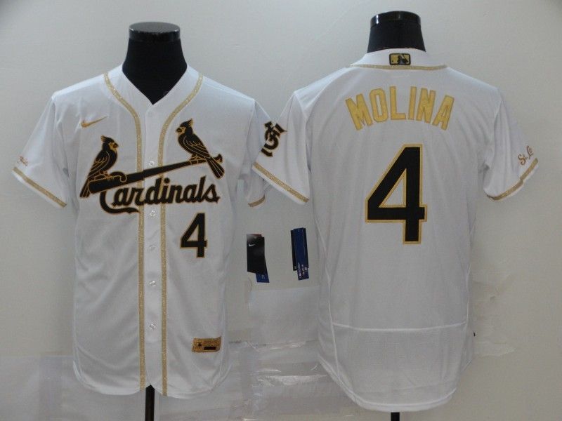 Yadier Molina 4 St Louis Cardinals 2020 Mlb White Jersey