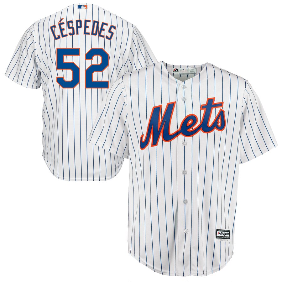 Yoenis Cespedes New York Mets Majestic Official Cool Base Player Jersey White