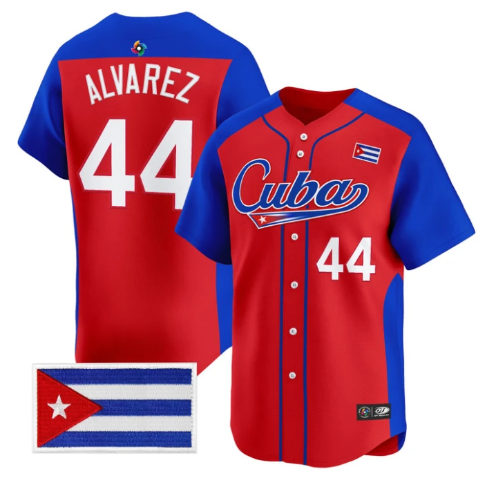Yordan Alvarez Jersey #44 Team Cuba 2026 World Baseball Roster Stitched