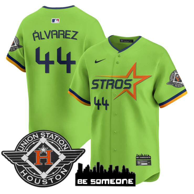 Yordan lvarez Jersey #44 Houston Astros 2025 City Connect Vapor Premier Limited