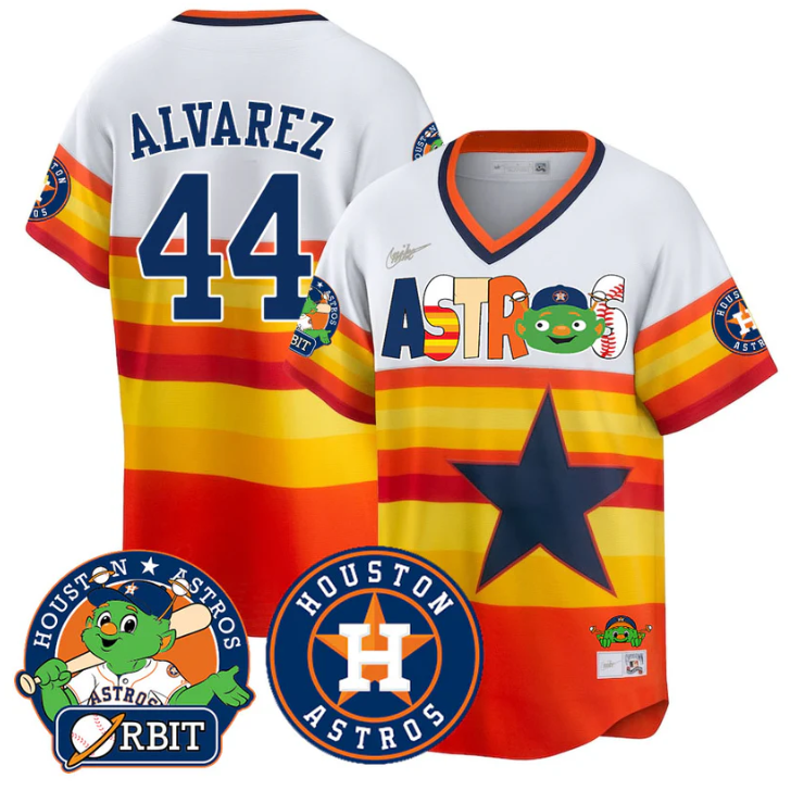 Yordan lvarez Jersey #44 Houston Astros Orbit Vapor Premier Limited Stitched