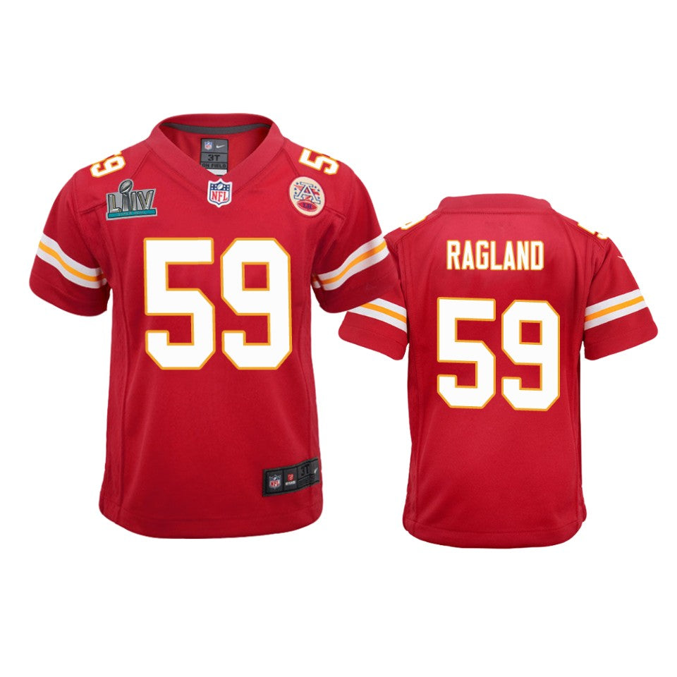 Youth Chiefs Reggie Ragland Red Super Bowl Liv Game Jersey