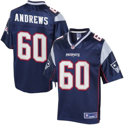 Youth New England Patriots David Andrews Nfl Pro Line Navy Team Color Jersey