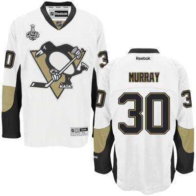 Youth Pittsburgh Penguins 30 Matt Murray White Away 2017 Stanley Cup Nhl Finals Patch Jersey