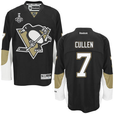 Youth Pittsburgh Penguins 7 Matt Cullen Black Home 2017 Stanley Cup Nhl Finals Patch Jersey