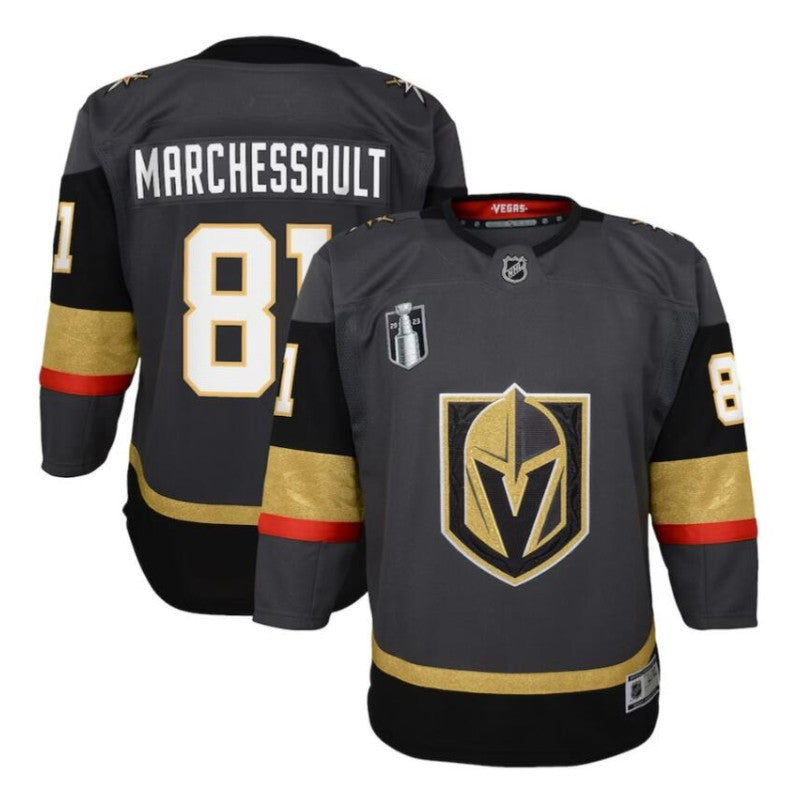 Youth Vegas Golden Knights 81 Jonathan Marchessault 2023 Stanley Cup Final Alternate Premier Player Jersey Black